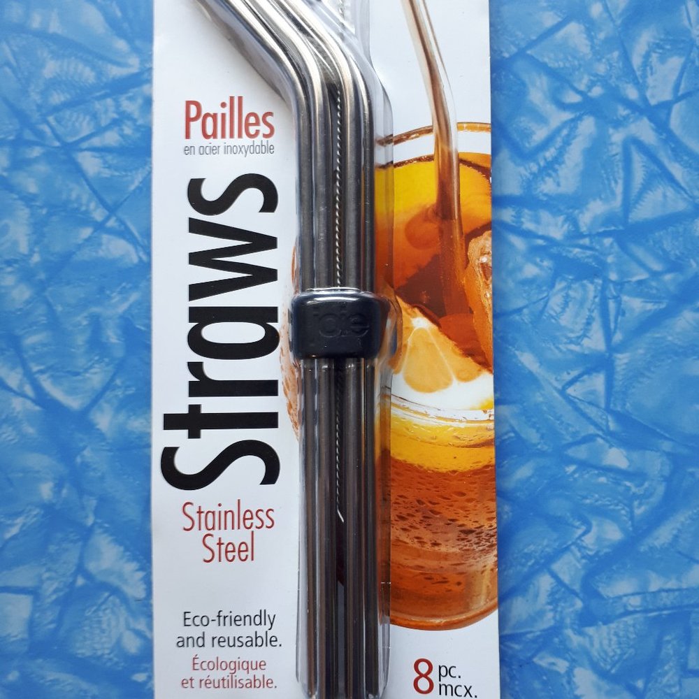 Joie 8 Pack Stainless Steel Straws